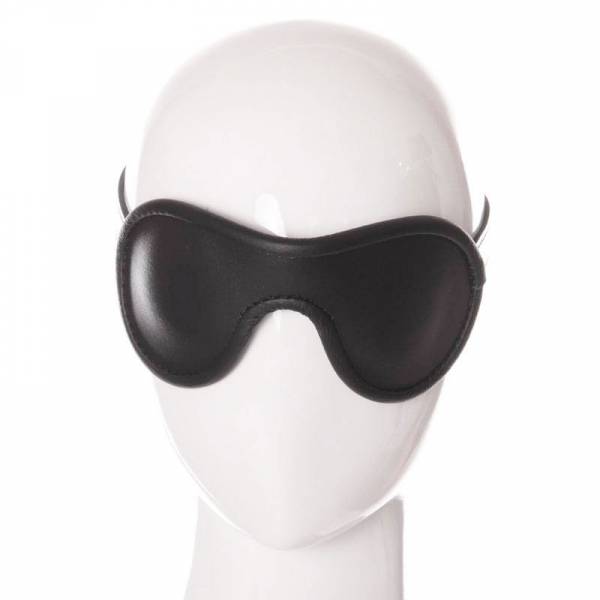 MASQUE OCCULTANT CUIR NOIR