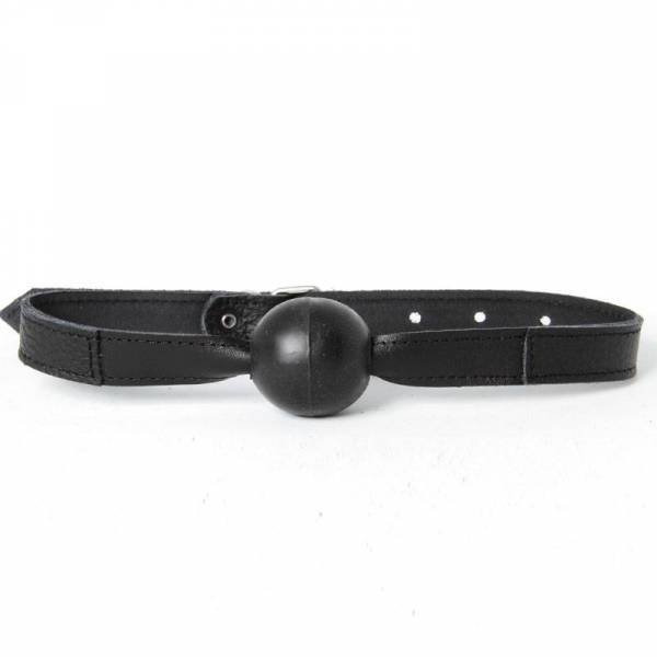 BLACK LEATHER BALL GAITER