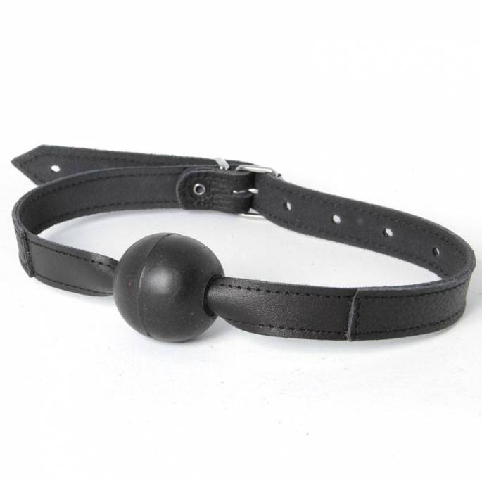 BAILLON BOULE CUIR NOIR