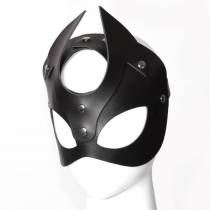 MASQUE DEMONIA CUIR NOIR