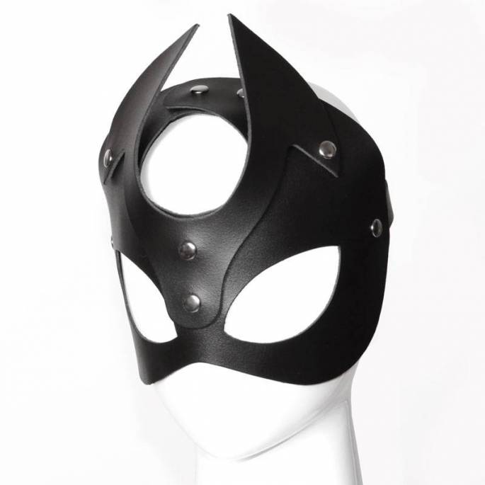 DEMONIA LEDER MASKE SCHWARZ