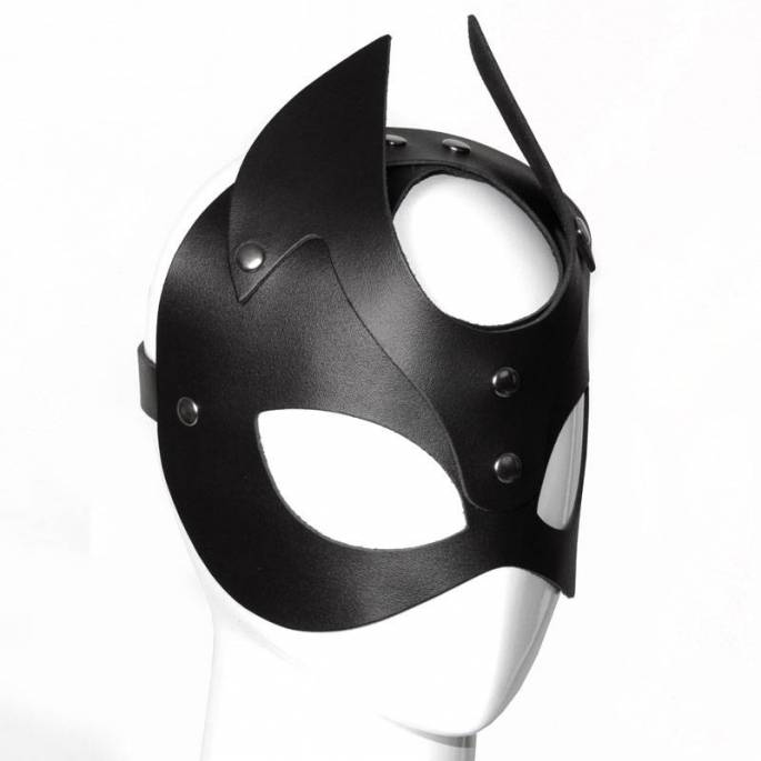 DEMONIA LEDER MASKE SCHWARZ
