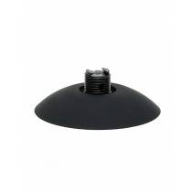 DILDO MIT ABNEHMBAREM SAUGNAPF SILIKON SCHWARZ