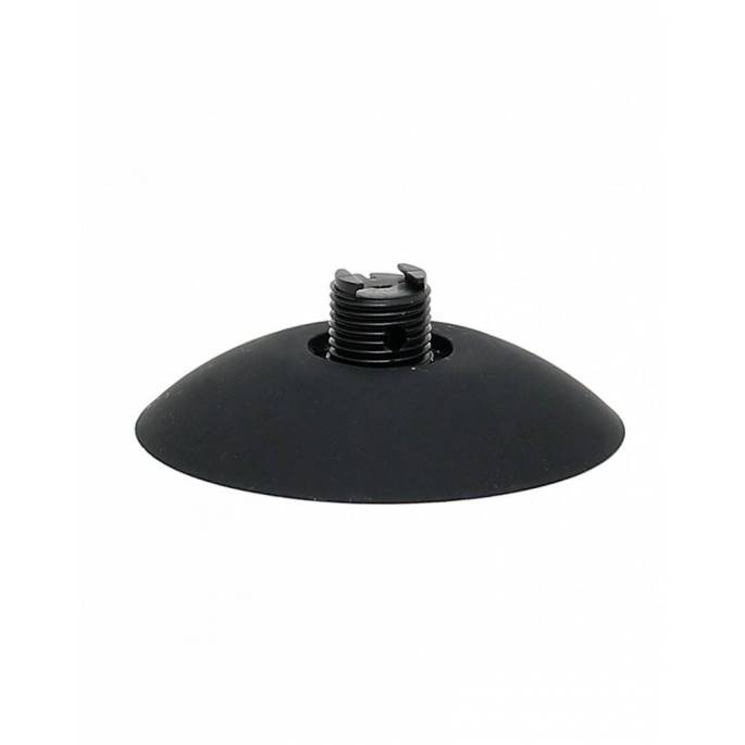 DILDO MIT ABNEHMBAREM SAUGNAPF SILIKON SCHWARZ