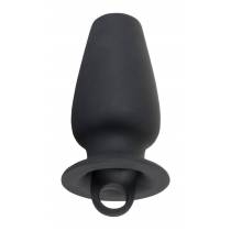PLUG TUNNEL SILICONE NOIR + BOUCHON A VIS
