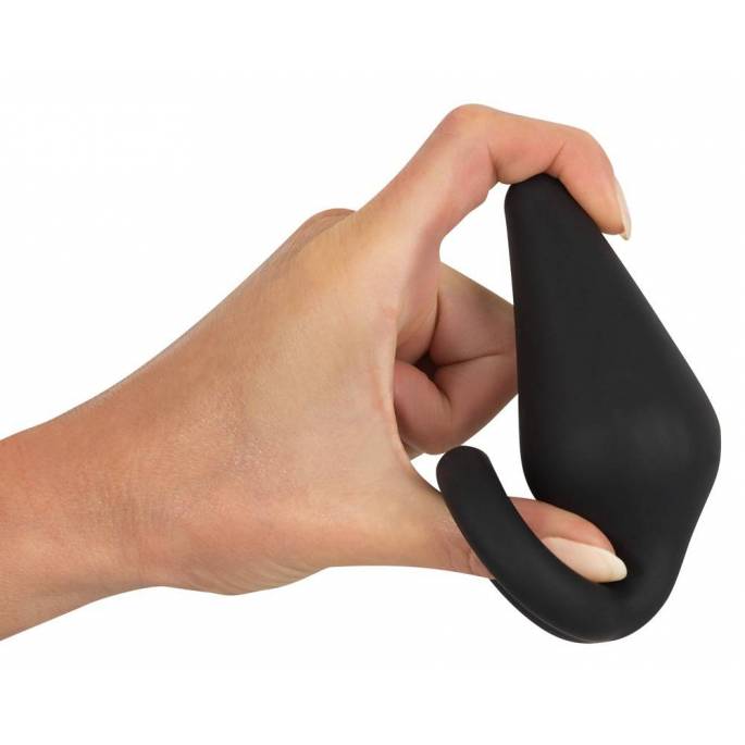 PLUG BAGUE SILICONE NOIR LARGE (10x1.4 - 4.4cm)