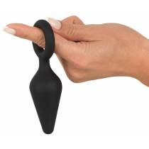 PLUG BAGUE SILICONE NOIR SMALL ( 7.5x1 - 3.4cm )