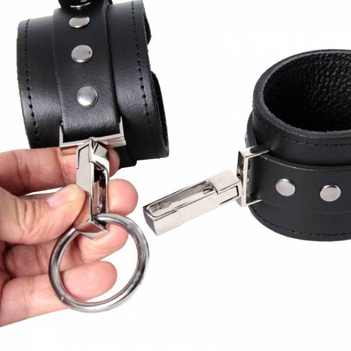 HANDSCHELLEN ECKIGE KARABINERHAKEN