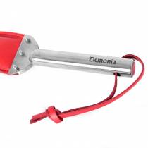 PADDLE CUIR ROUGE MANCHE ACIER - LUXE