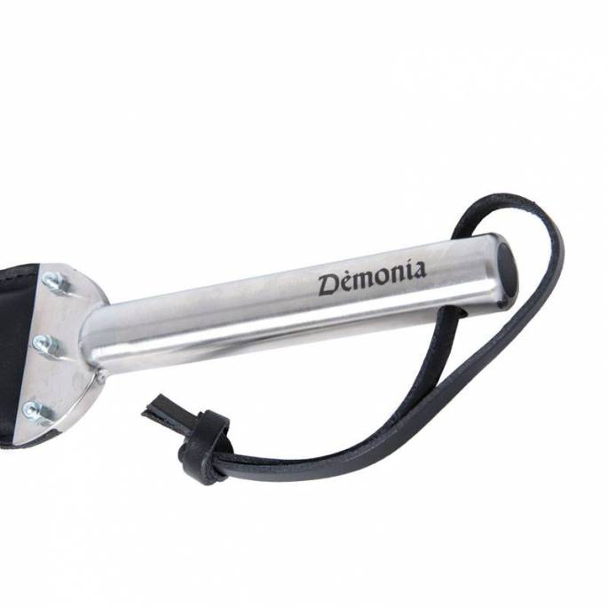 PADDLE SCHWARZES LEDER STAHLGRIFF - LUXUS