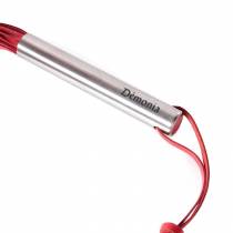 MARTINET ROUGE CUIR DURE - MANCHE ACIER