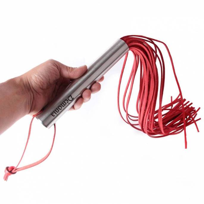 MARTINET ROUGE CUIR DURE - MANCHE ACIER