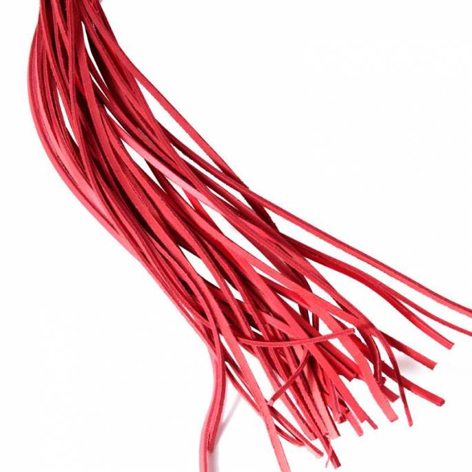 MARTINET ROUGE CUIR DURE - MANCHE ACIER