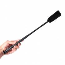 CRAVACHE MECHE CUIR NOIR 45 CM