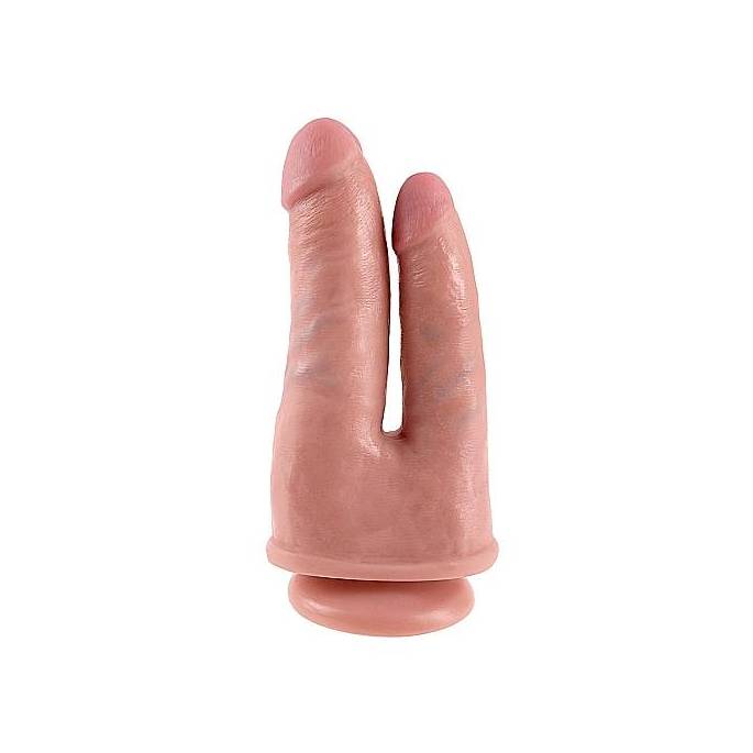 DILDO RÉALISTE DOUBLE PÉNÉTRATION - CHAIR
