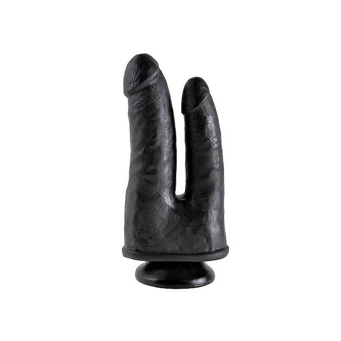 REALISTISCHER DILDO DOPPELPENETRATION - SCHWARZ