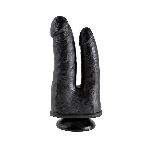 REALISTISCHER DILDO DOPPELPENETRATION - SCHWARZ