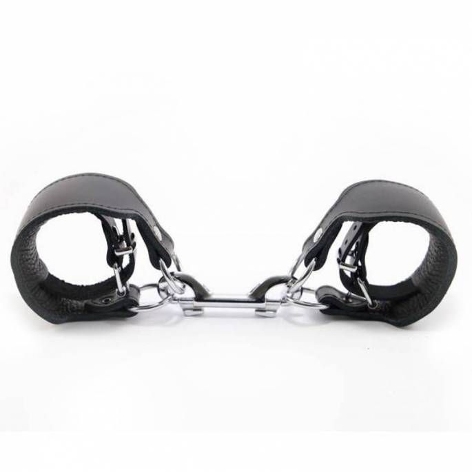 MENOTTES CUIR + ANNEAUX DE CONTRAINTE