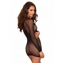 ROBE RÉSILLE DÉCOLLETÉ PLONGEANT + LAÇAGE T.U