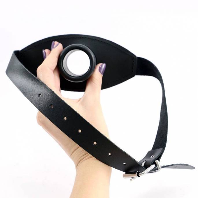 BAILLON OUVERT CUIR ET LATEX