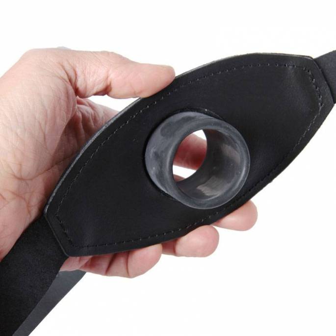 OFFENER BAJONETTVERSCHLUSS AUS LEDER UND LATEX