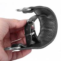 MENOTTES CUIR + ANNEAUX DE CONTRAINTE