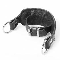 MENOTTES CUIR + ANNEAUX DE CONTRAINTE