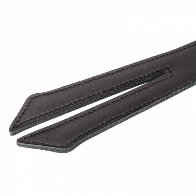 PADDLE DOPPEL LEDER SCHWARZ KURZ