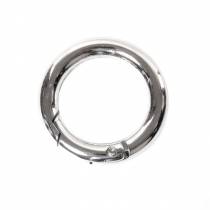 MOUSQUETON ANNEAU ARGENTE 35 MM