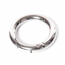 MOUSQUETON ANNEAU ARGENTE 35 MM