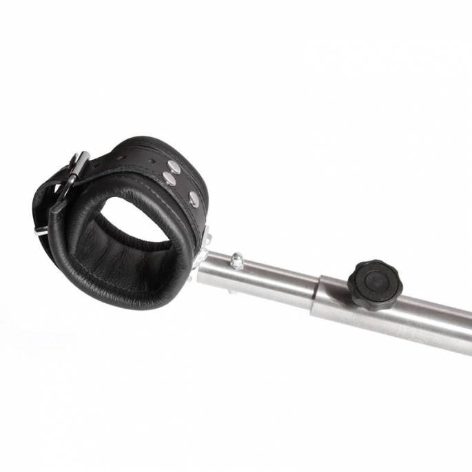 BARRE METAL LUXE 65 / 125 + CHEVILLERES CUIR