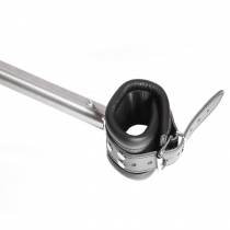 BARRE METAL LUXE 65 / 125 + CHEVILLERES CUIR