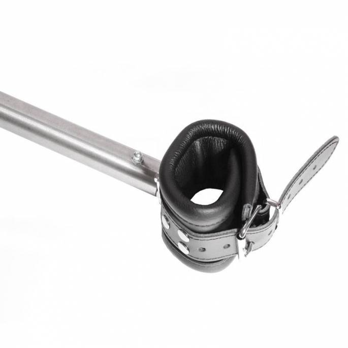 BARRE METAL LUXE 65 / 125 + CHEVILLERES CUIR