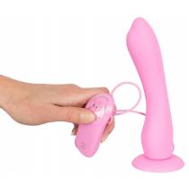 VIBRATOR MIT SAUGNAPF ROSA +FERNBEDIENUNG
