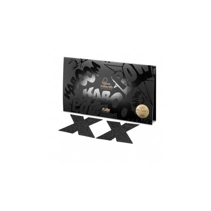 INDISKRET SCHMUCK FLASH KREUZ - SCHWARZ
