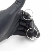 FALSCHES SILBERNES PIERCING - PRO PAAR