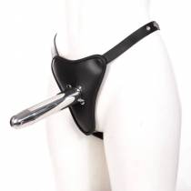 HARNAIS CUIR GODE METAL + PLUG INTÉGRÉ