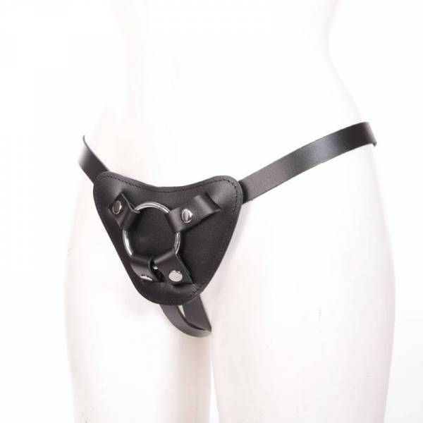 SCHWARZ-WEISSE VINYLHOSE