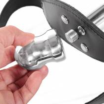 BAILLON CUIR - BOULE + GODE METAL