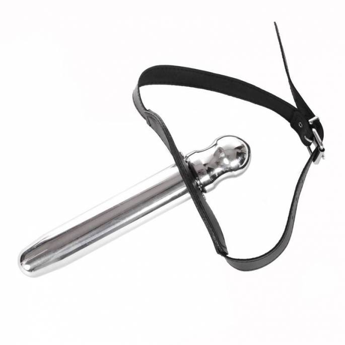 BAILLON CUIR - BOULE + GODE METAL