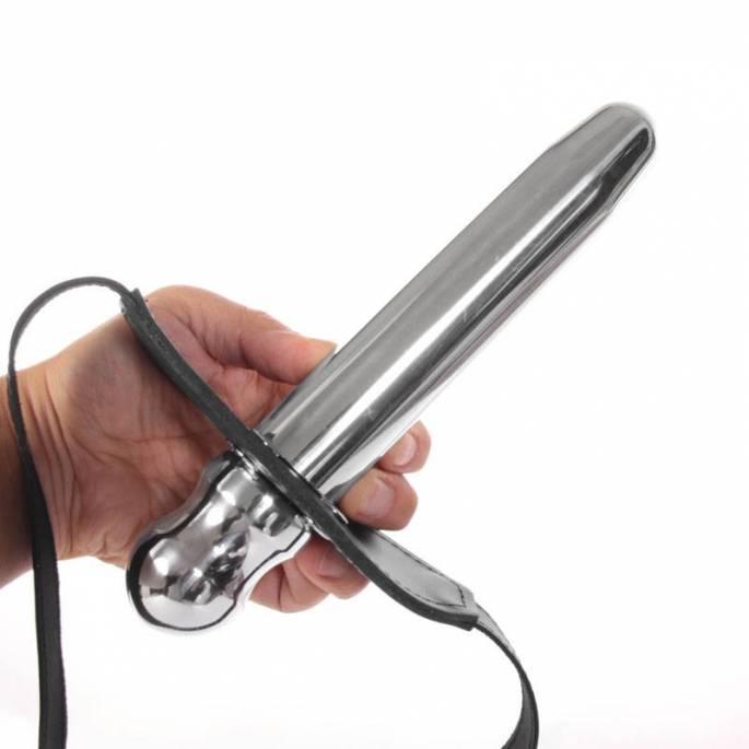 BAILLON CUIR - BOULE + GODE METAL