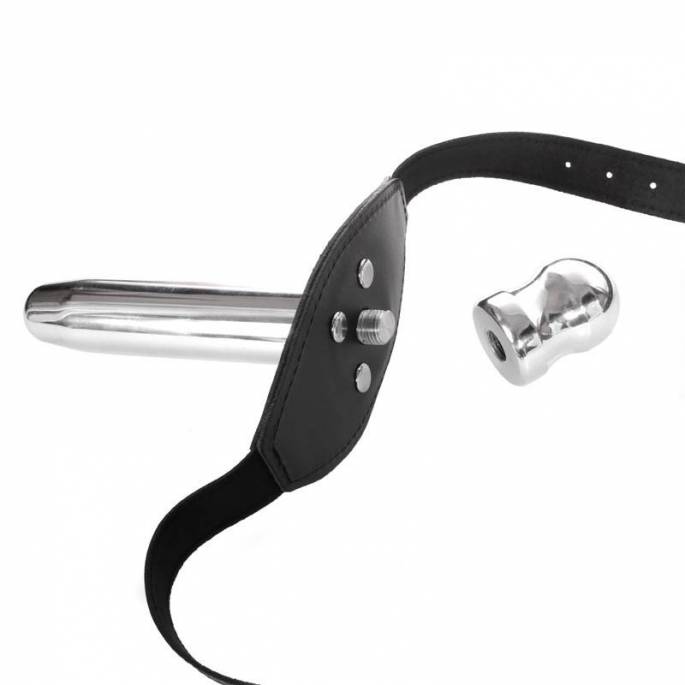 BAILLON CUIR - BOULE + GODE METAL