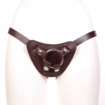 IMBRACATURA PER DILDO IN PELLE MARRONE