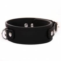 BREITES HALSBAND MIT VORHÄNGESCHLOSS AUS SILIKON