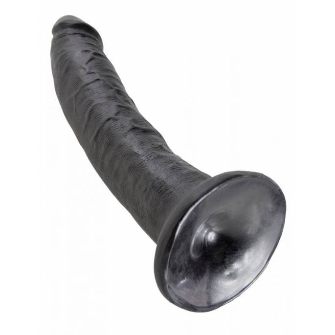 DILDO RÉALISTE - 17.8CM - NOIR