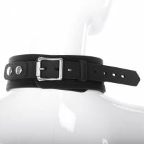 BREITES HALSBAND MIT VORHÄNGESCHLOSS AUS SILIKON