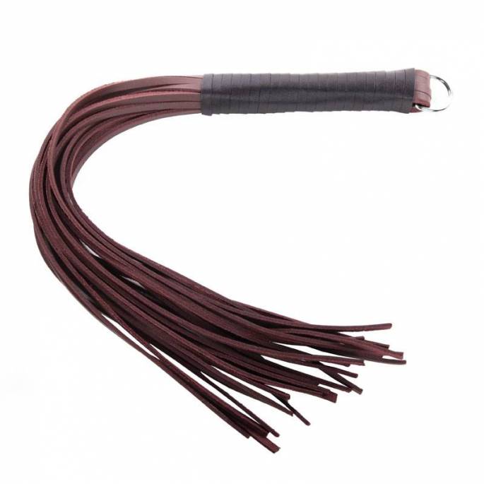 MARTINET 24 LANIERES CUIR DURES BRUN 50CM