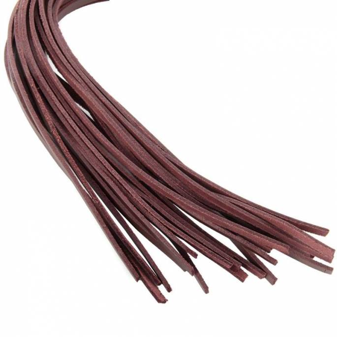 MARTINET 24 LANIERES CUIR DURES BRUN 50CM