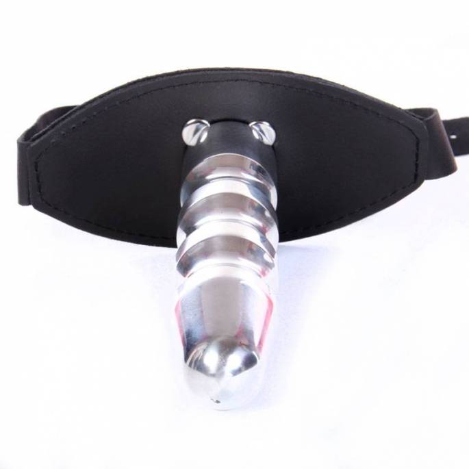 BAILLON CUIR - BOULE+GODE CRANTÉ - METAL