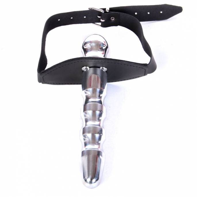 BAILLON CUIR - BOULE+GODE CRANTÉ - METAL